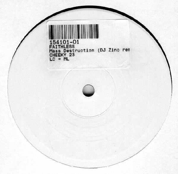 Faithless - Mass Destruction (10", Promo, W/Lbl)