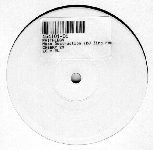 Faithless - Mass Destruction (10", Promo, W/Lbl)