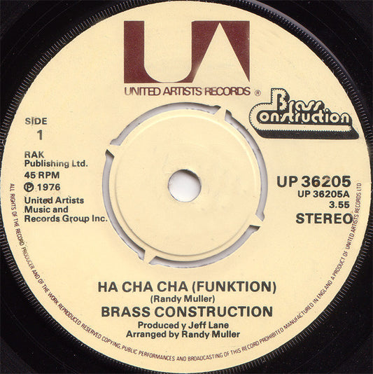 Brass Construction - Ha Cha Cha (Funktion) (7", Single)