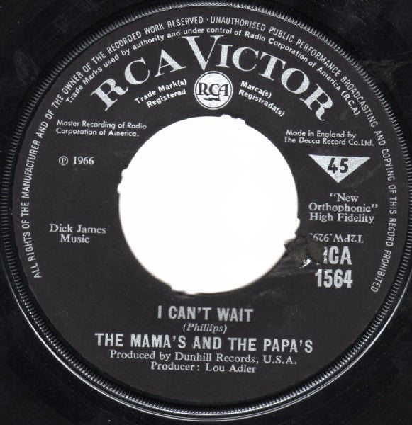 The Mamas & The Papas - Words Of Love (7", Single)