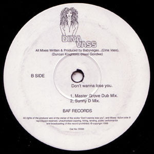Dina Vass - Don't Wanna Lose You (12")
