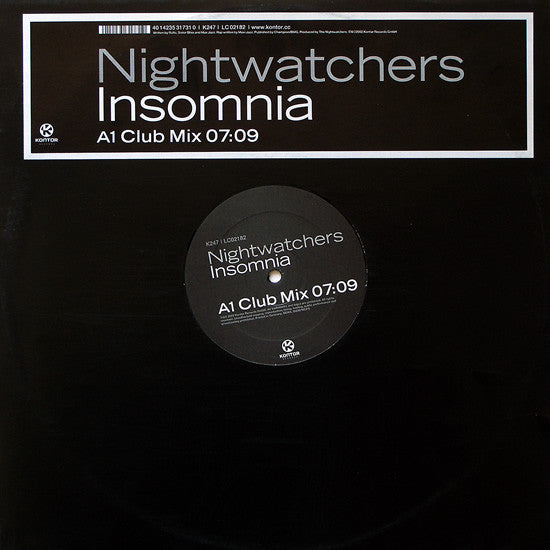 Nightwatchers - Insomnia (12", S/Sided)