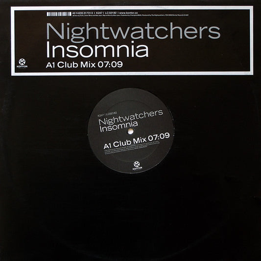 Nightwatchers - Insomnia (12", S/Sided)