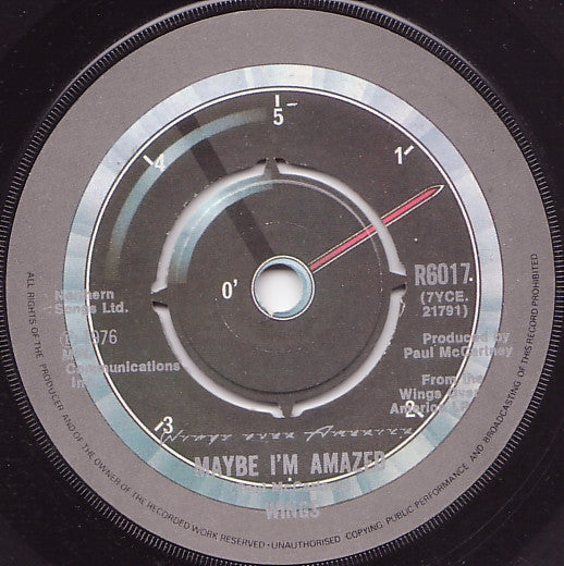 Wings (2) - Maybe I'm Amazed (7", Single, 4-P)