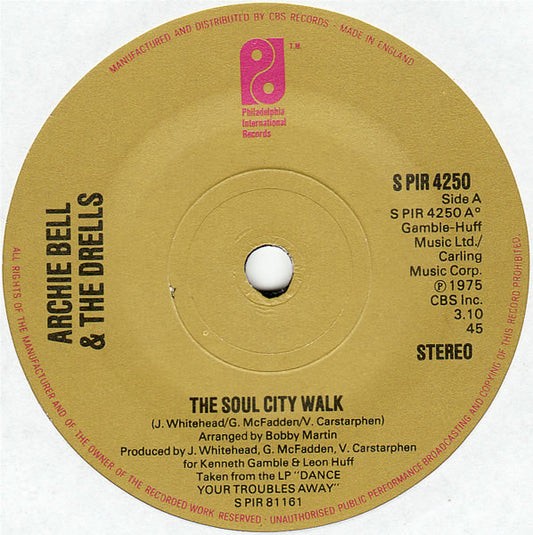 Archie Bell & The Drells - The Soul City Walk (7", Single)