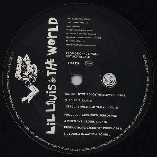 Lil Louis & The World* - Nyce & Slo (12", Promo)
