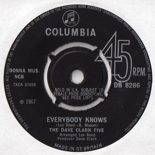 The Dave Clark Five - Everybody Knows  (7", Single, 4-l)