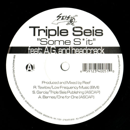 Triple Seis - Some Shit (12")