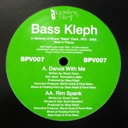 Bass Kleph - Dance With Me / Rim Spank (12")