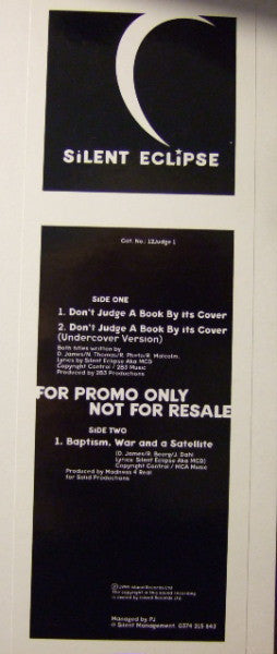 Silent Eclipse - Dont Judge A Book By Its Cover (12", Promo)