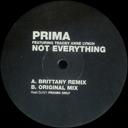 Prima Featuring Tracy Anne Lynch - Not Everything (12", Promo)