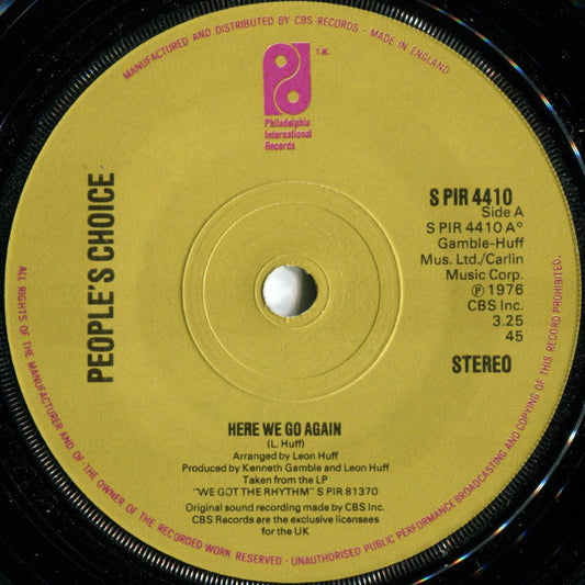 People's Choice - Here We Go Again (7", Single)
