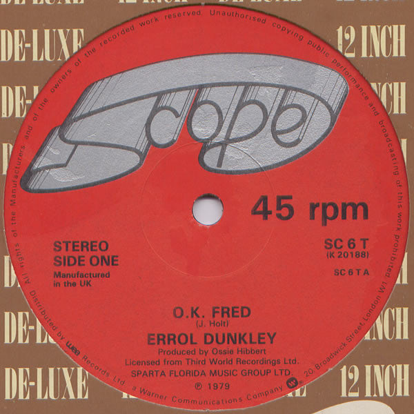 Errol Dunkley - O.K. Fred (12")
