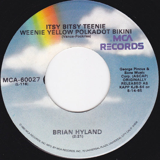 Brian Hyland / Jerry Keller - Itsy Bitsy Teenie Weenie Yellow Polkadot Bikini / Here Comes Summer (7", RE)