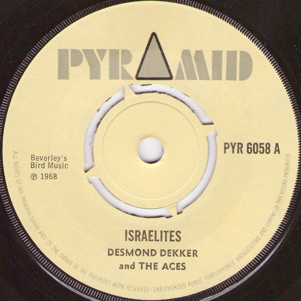 Desmond Dekker And The Aces* - Israelites (7", Single, 4-P)