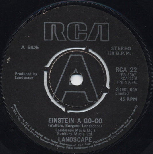 Landscape - Einstein A Go-Go (7", Single, Bla)