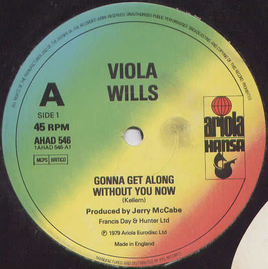 Viola Wills - Gonna Get Along Without You Now / Your Love (12", Single)