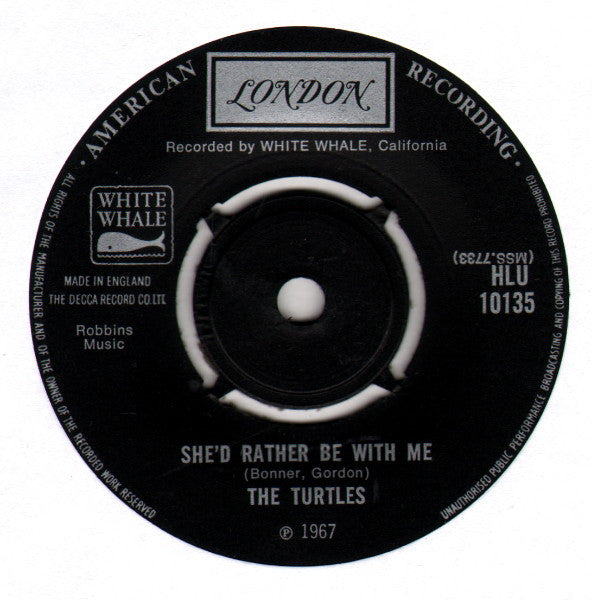 The Turtles - She'd Rather Be With Me (7", Single)