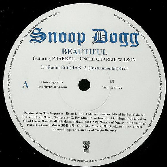 Snoop Dogg - Beautiful / Ballin' (12