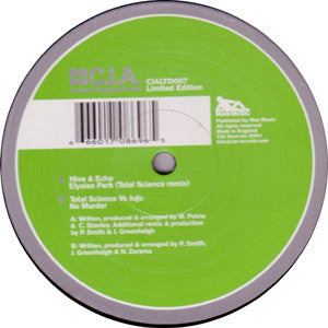 Hive & Echo / Total Science Vs Juju - Elysian Park (Total Science Remix) / No Murder (12", Ltd)