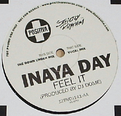 Inaya Day - Feel It (12", Promo)
