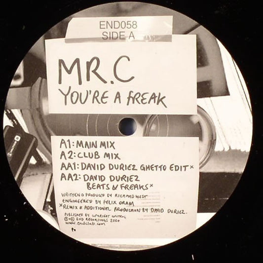 Mr. C - You're A Freak (12")