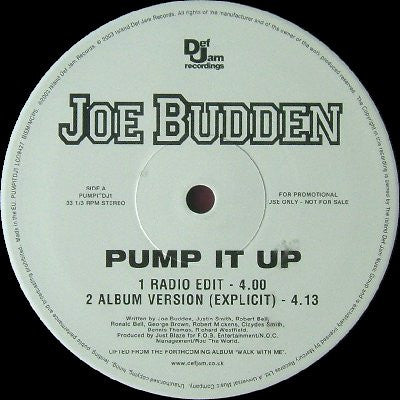 Joe Budden - Pump It Up (12", Promo)