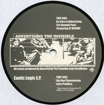 Advertising The Invisible - Exotic Logic E.P. (12", EP)