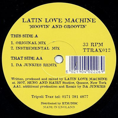 Latin Love Machine - Moovin' And Groovin' (12")
