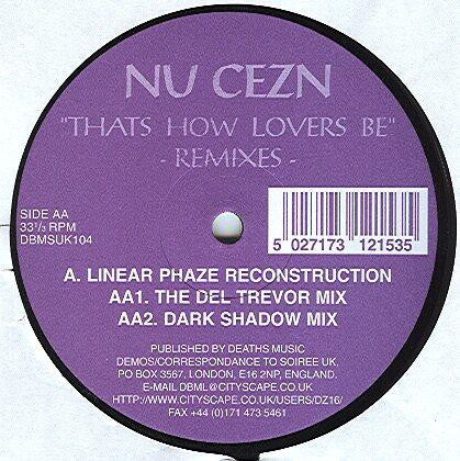 Nu Cezn - That How Lovers Be (Remixes) (12")