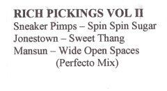 Various - Rich Pickings Vol II (12", Comp, Unofficial, W/Lbl)