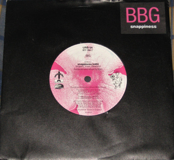 BBG - Snappiness (7", Single, Pap)