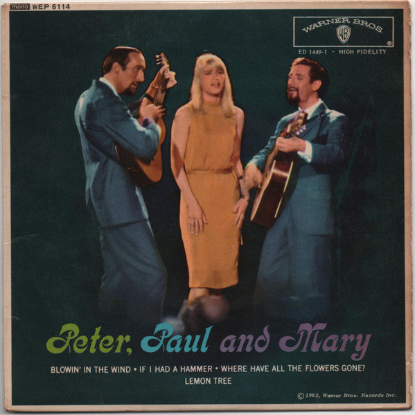 Peter, Paul And Mary* - Peter, Paul And Mary (7", EP, Mono)