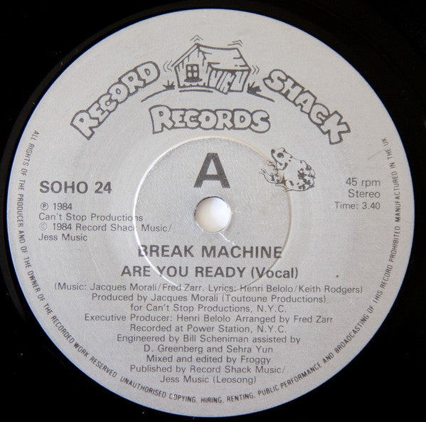 Break Machine - Are You Ready (7", Single)
