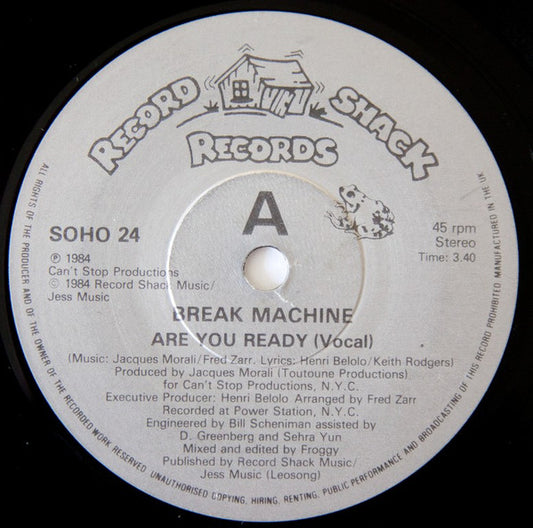 Break Machine - Are You Ready (7", Single)