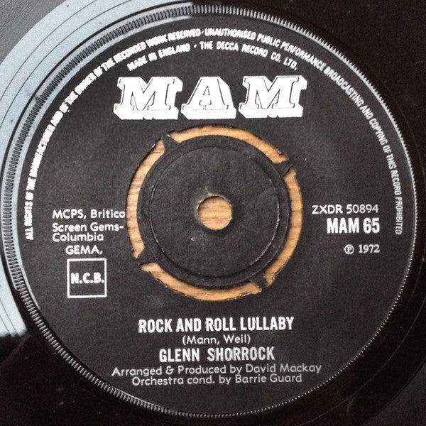 Glenn Shorrock - Rock And Roll Lullaby (7")