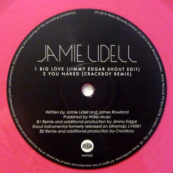 Jamie Lidell - Big Love Remixes (12", Pin)