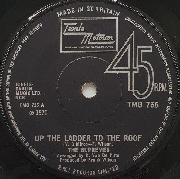 The Supremes - Up The Ladder To The Roof (7", Single, Sol)