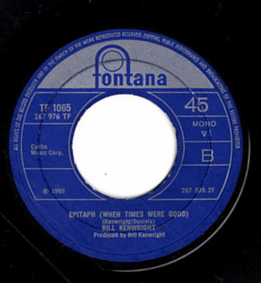 Bill Kenwright - Sugar Man (7", Single, Mono)