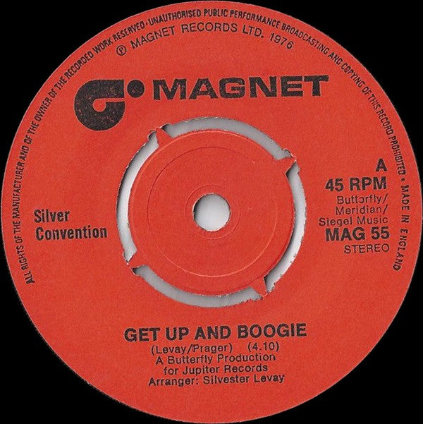 Silver Convention - Get Up And Boogie (7", Single, Kno)