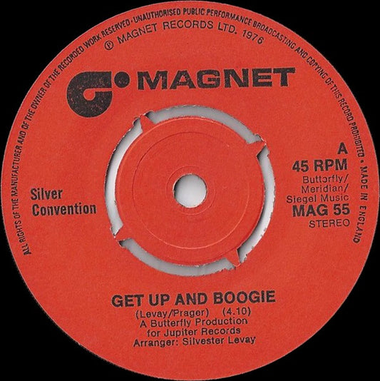 Silver Convention - Get Up And Boogie (7", Single, Kno)