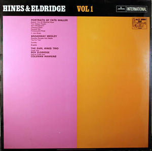 The Earl Hines Trio - Hines & Eldridge (LP, Album)