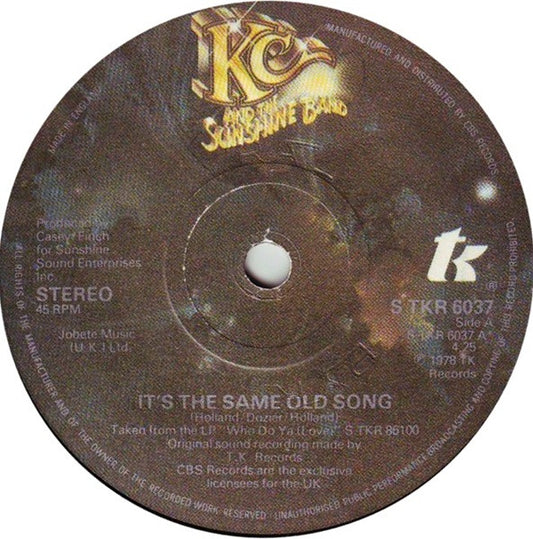 KC And The Sunshine Band* - It's The Same Old Song (7", Single)