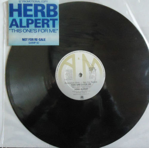 Herb Alpert - This One's For Me (12", Promo)