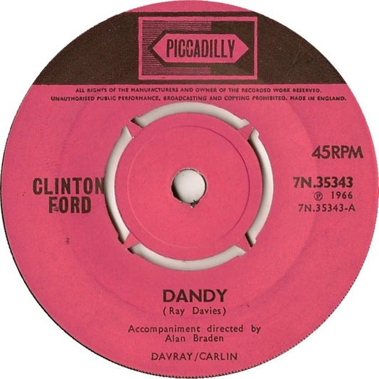 Clinton Ford - Dandy (7", Single, Pus)