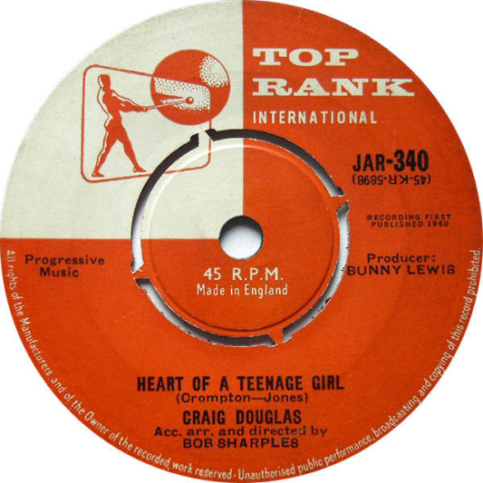 Craig Douglas (2) - Heart Of A Teenage Girl (7", Single)