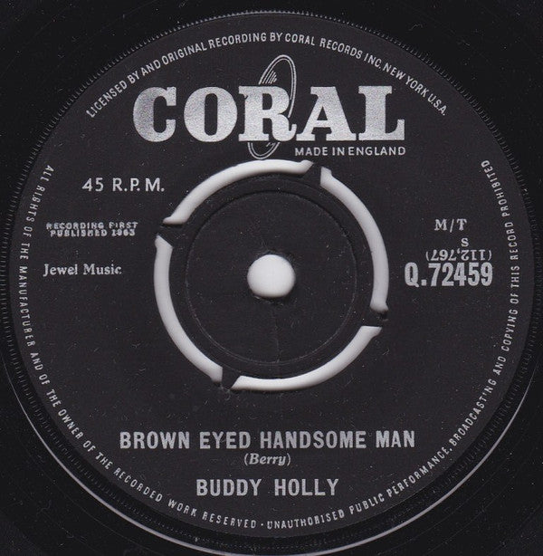 Buddy Holly - Brown Eyed Handsome Man (7", Single)