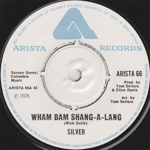 Silver (10) - Wham Bam Shang-A-Lang (7", Single)