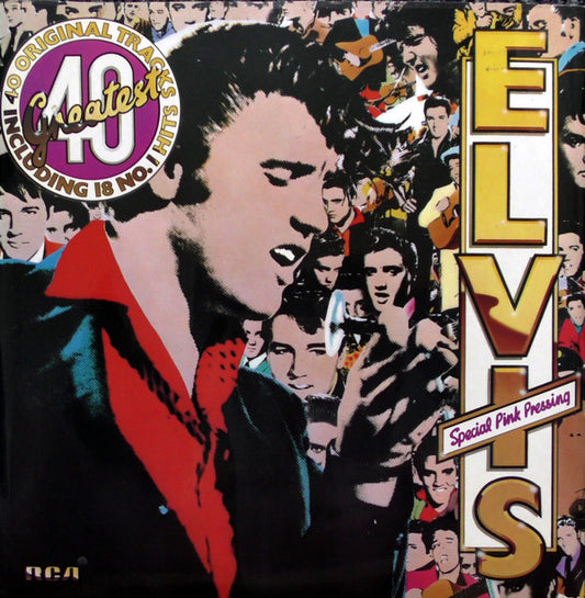 Elvis Presley - Elvis's 40 Greatest (2xLP, Comp, Mono, RE, Pin)