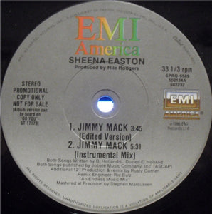 Sheena Easton - Jimmy Mack (12", Promo)